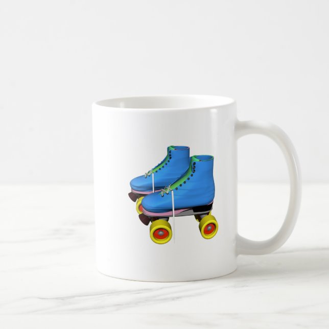 Taza De Café Pcteres de ruedas azules (Derecha)