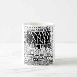 Taza De Café PCZ - Ubicaciones de la zona del Canal de Panamá