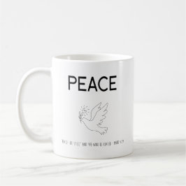 Taza De Café Peace be still bird flying