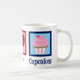 Taza De Café Peace Love Cupcakes Cupcakes Cuaker