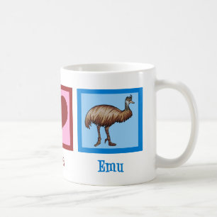 Taza De Café Peace Love Emu