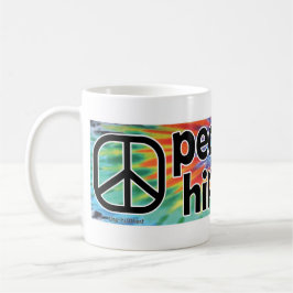 Taza De Café Peace Love Hippieness Tie Dye Mug
