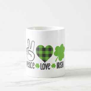 Taza De Café Peace Love Irish-60682