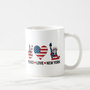Taza De Café Peace Love New York