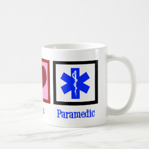 Taza De Café Peace Love Paramedic