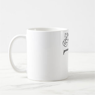 Taza De Café Peace Love Pi Math Love Pi Day Matemáticas Te