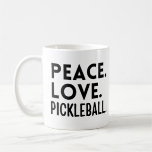 Taza De Café Peace Love Pickleball