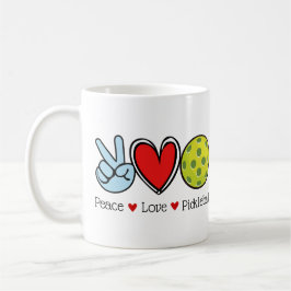 Taza De Café Peace Love Pickleball Coffee Mug