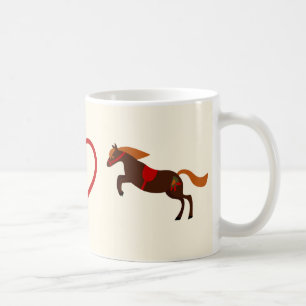 Taza De Café Peace Love Ponies Horse Mug