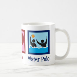 Taza De Café Peace Love Water Polo