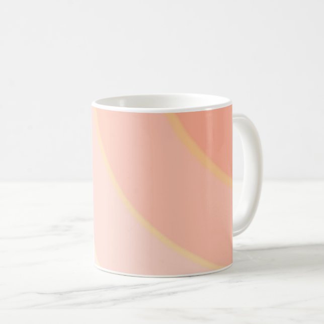 Taza De Café Peach Swirls (Anverso derecho)