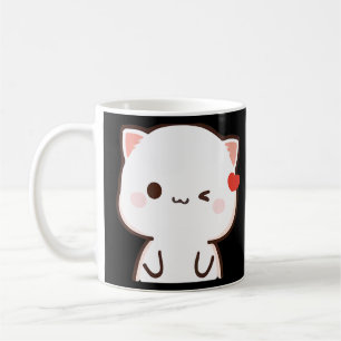 Taza De Café Peach Y Goma Mochi Cat