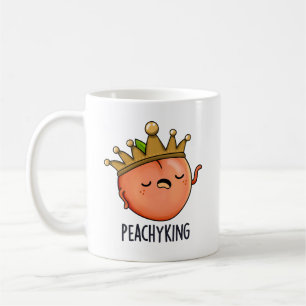 Taza De Café Peachy King Funny Peach Pun