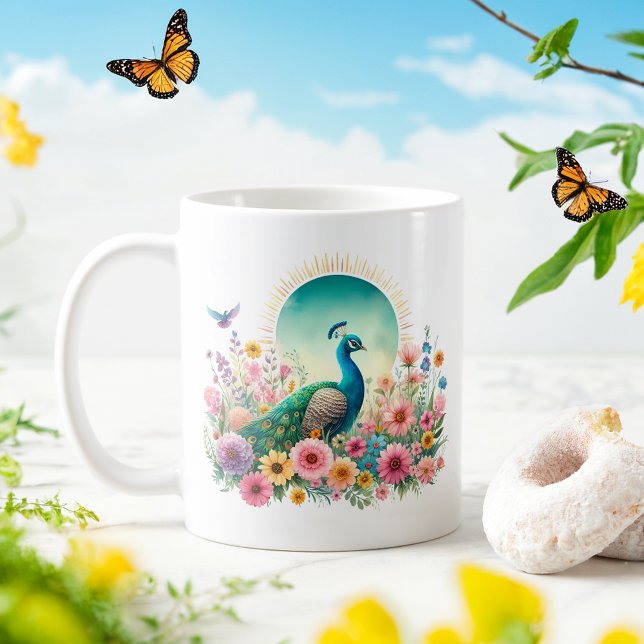 Taza De Café Peacock acuático de primavera - Mug infantil (Subido por el creador)