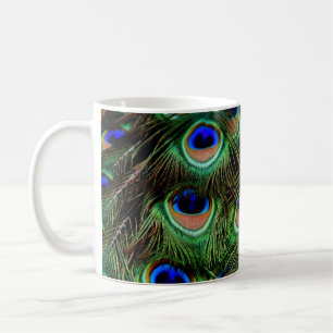 Taza De Café Peacock Feathers