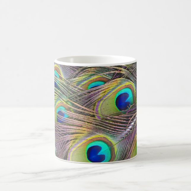 Taza De Café Peacock Feathers (Centro)