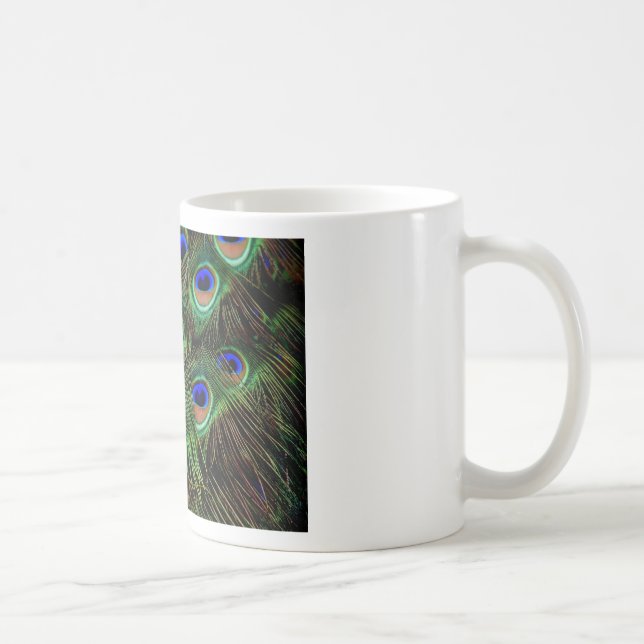 Taza De Café Peacock Feathers (Derecha)