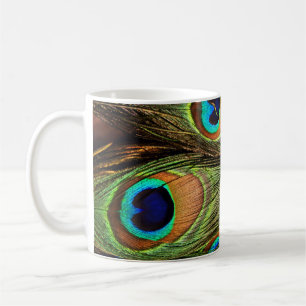 Taza De Café Peacock Feathers Classic Mug.
