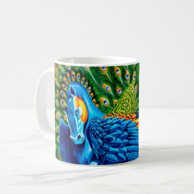 Taza De Café Peacock Pegasus (Anverso izquierdo)