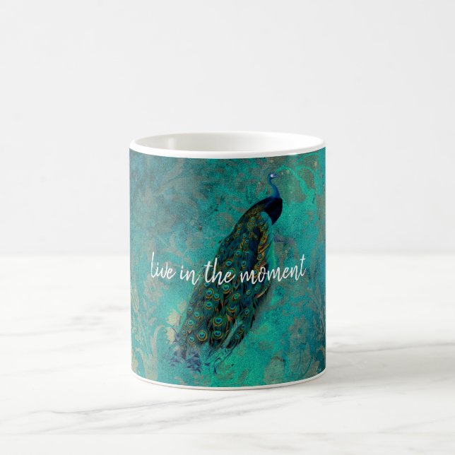 Taza De Café Peacock Verde azulado (Centro)