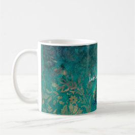 Taza De Café Peacock Verde azulado