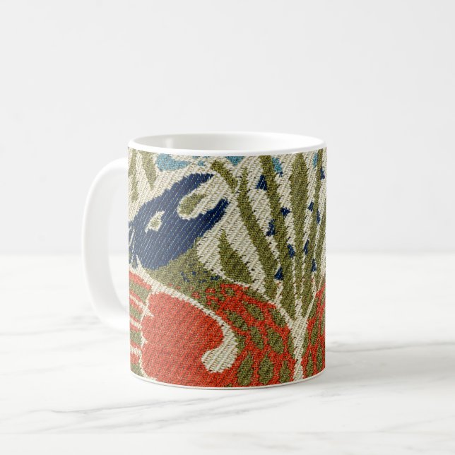 Taza De Café Peacock, William Morris (Anverso izquierdo)