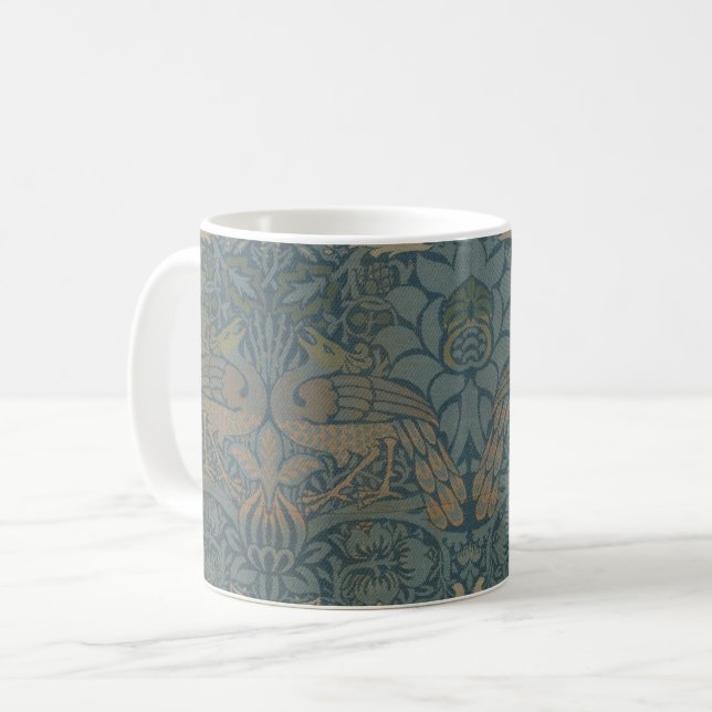 Taza De Café Peacock y Dragón de William Morris (Anverso izquierdo)