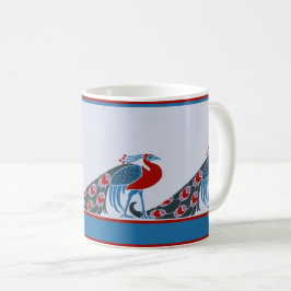 Taza De Café Peacocks Art Nouveau Coffee Mug