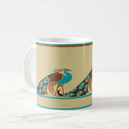 Taza De Café Peacocks Art Nouveau Coffee Mug