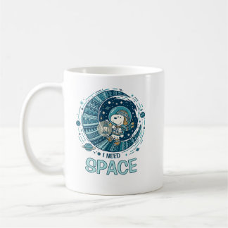 Taza De Café Peanuts | Snoopy Astronaut “I Need Space”