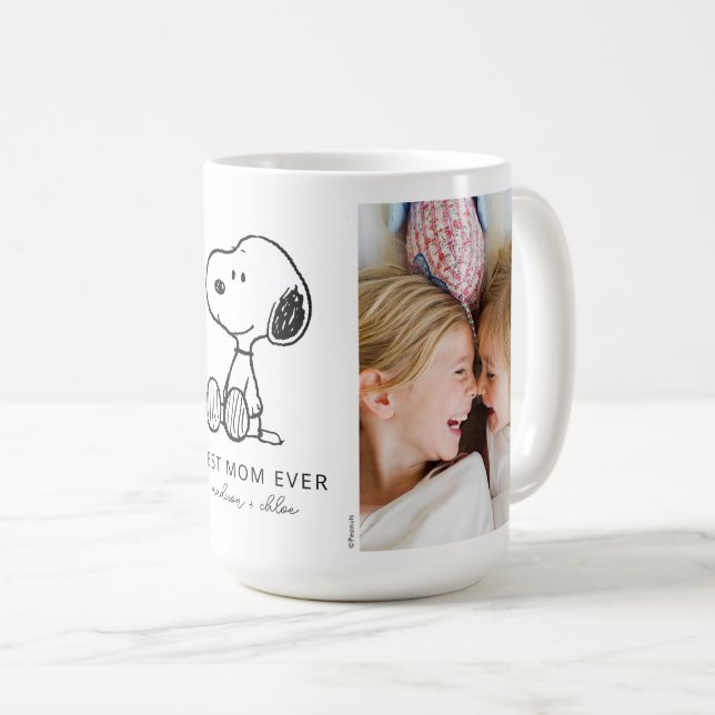 Taza De Café PEANUTS | Snoopy - Mejor foto de mamá de todos los (Anverso derecho)