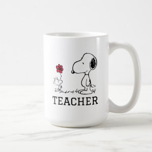 Taza De Café PEANUTS   Snoopy & Woodstock Teacher