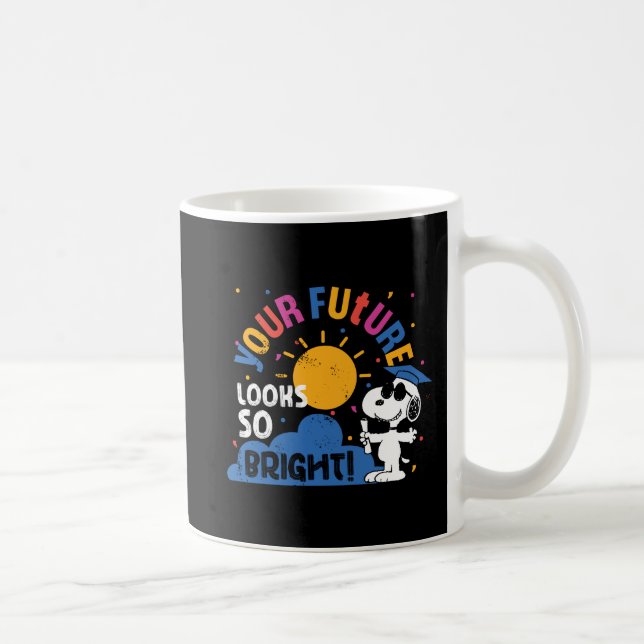 Taza De Café Peanuts Snoopy Your Future Looks So Bright (Derecha)