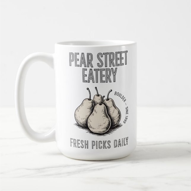Taza De Café Pear Street Eatery (Izquierda)