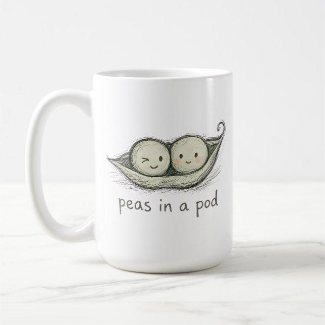 Taza De Café Peas in a Pod (Izquierda)