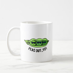 Taza De Café Peas Out Yo Funny Peas Pun