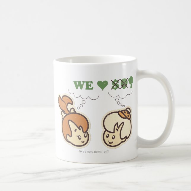 Taza De Café PEBBLES™ y Bam Bam ama a la naturaleza (Derecha)