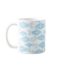 Peces azules nadando en el mar