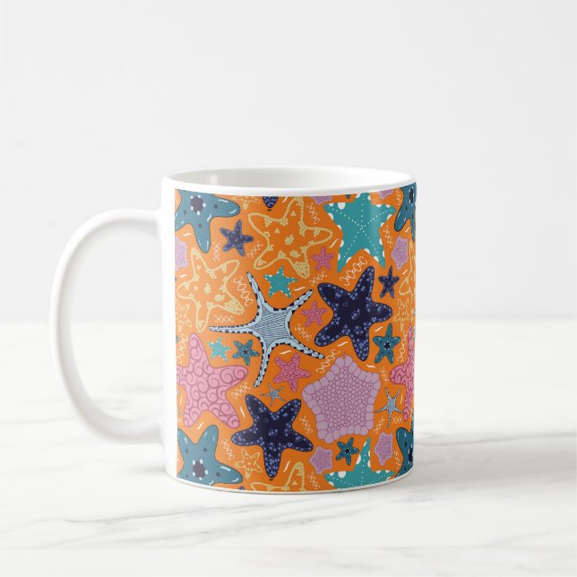 Taza De Café Peces coloridos de la estrella (Izquierda)
