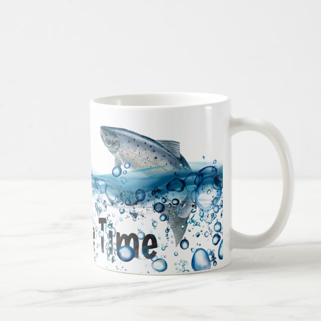Taza De Café Peces grandes en el agua del lago (Derecha)