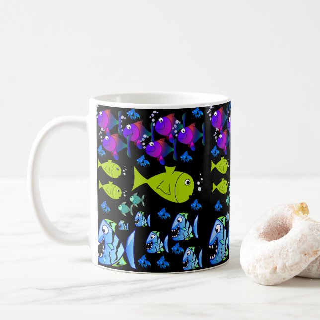 Taza De Café peces mugre (Con donut)