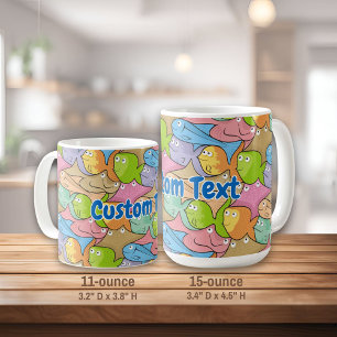 Taza De Café Peces personalizado tazón de café