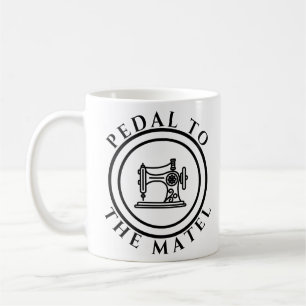 Taza De Café Pedal A La Metalizado Máquina De Coser Graciosa
