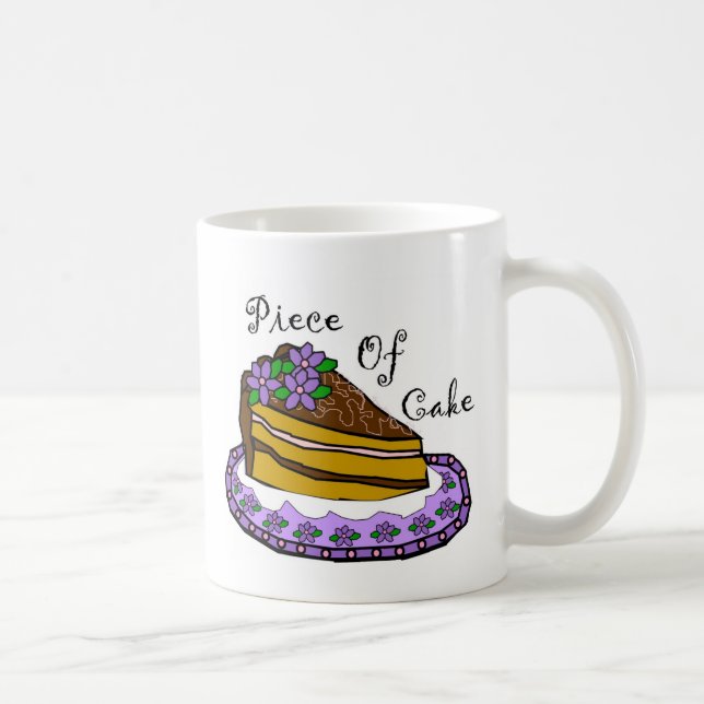 Taza De Café Pedazo de torta (Derecha)