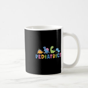 Taza De Café Pediatría Enfermera del Equipo de Pediatría Dinosa