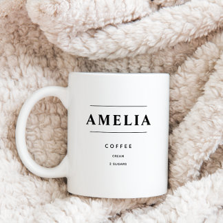 Taza De Café Pedido de café personalizado, bebida personalizada