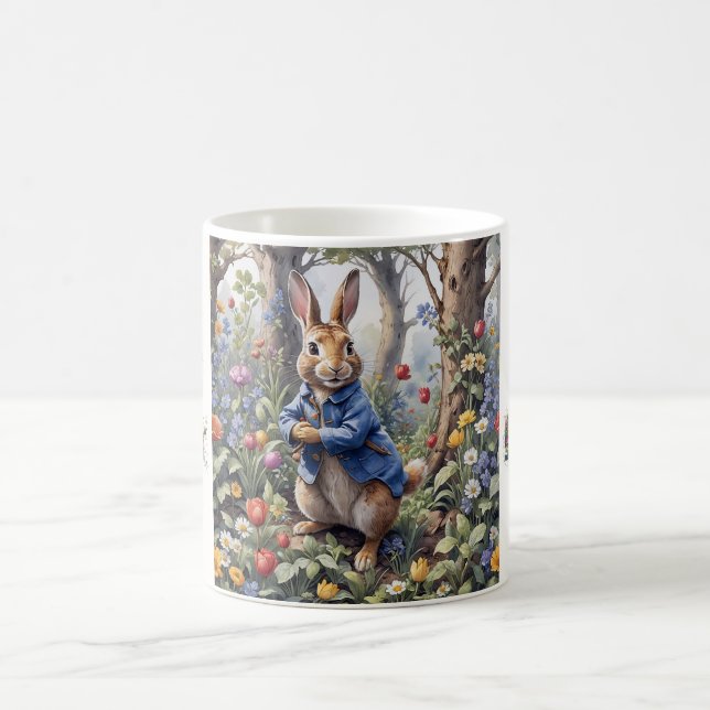 Taza De Café Pedro Conejo de Pascua Feliz Pascua (Centro)
