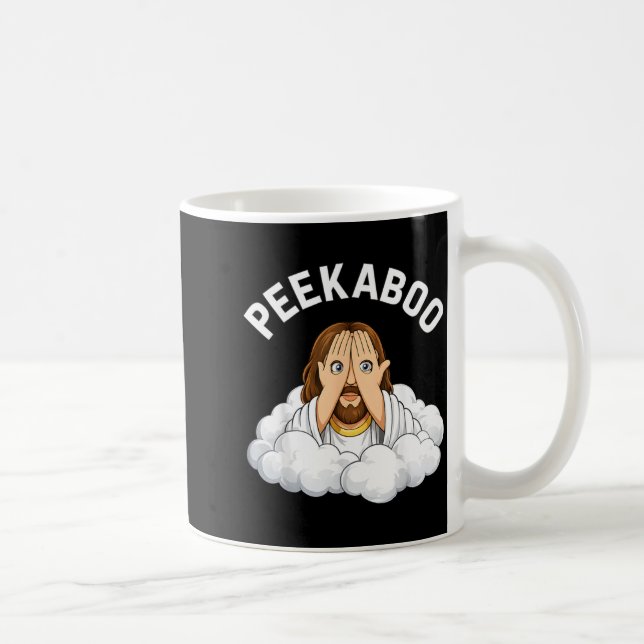 Taza De Café Peekaboo Jesus (Derecha)