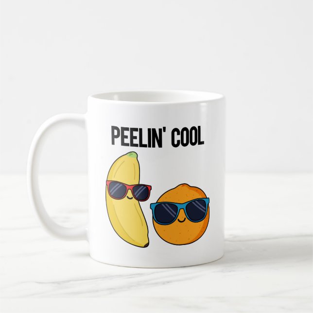 Taza De Café Peelin Guay Funny Fruit Pun (Izquierda)