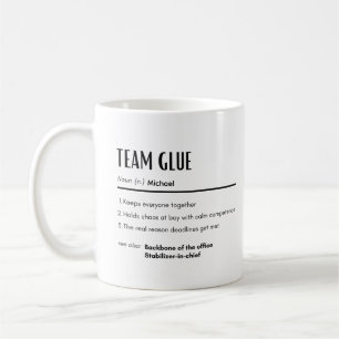 Taza De Café Pega de equipo Definición Nombre Personalizado Com